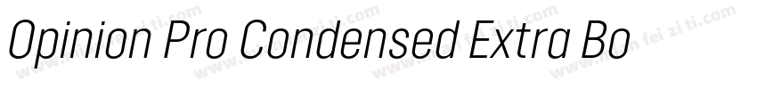 Opinion Pro Condensed Extra Bold字体转换